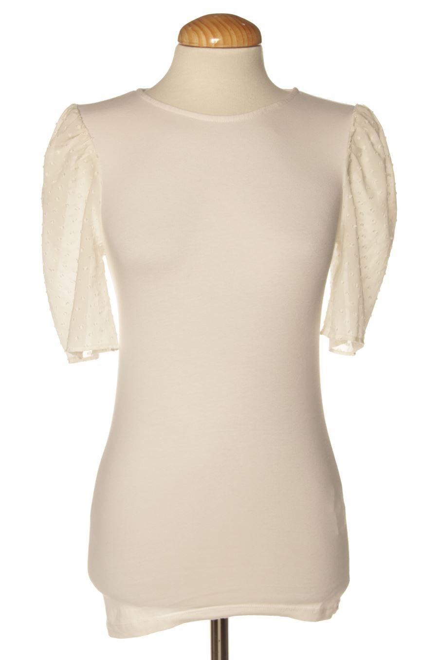 Camiseta de Stradivarius de la talla S, de color blanco