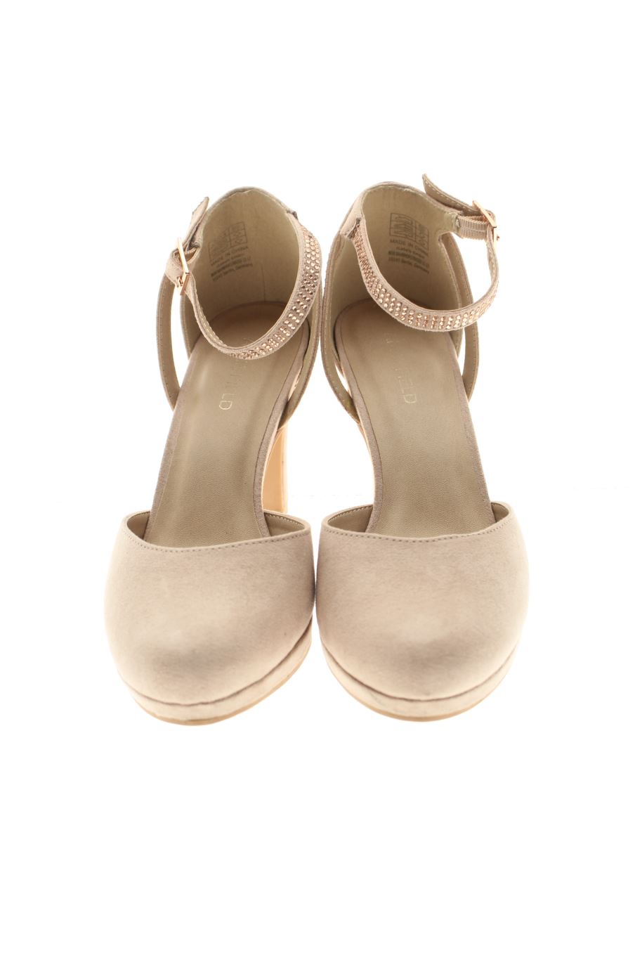 Sandalias tacon de ANNA FIELD de la talla 37, de color rosa de