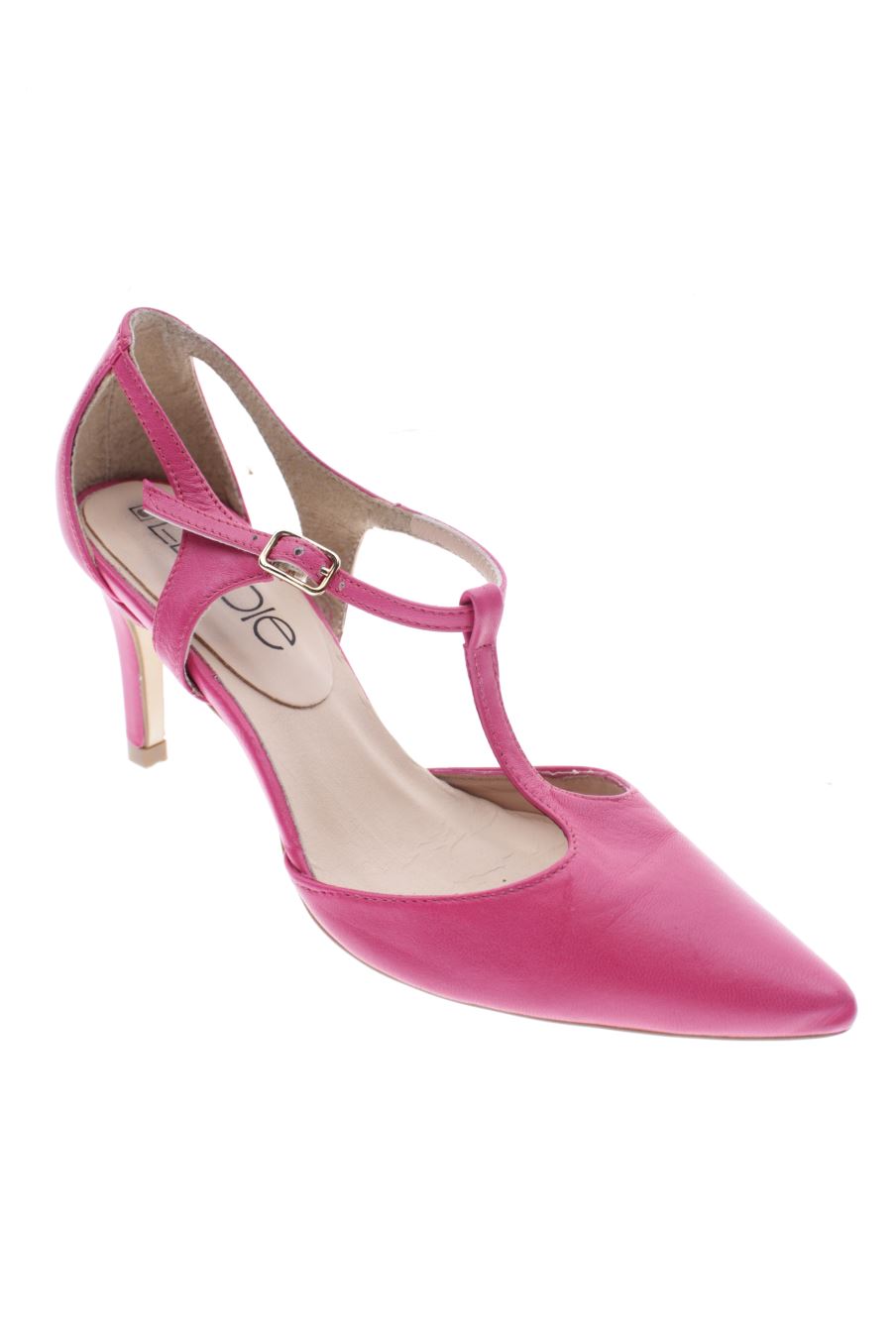Sandalias tacon de ELODIE de la talla 35, de color rosa de