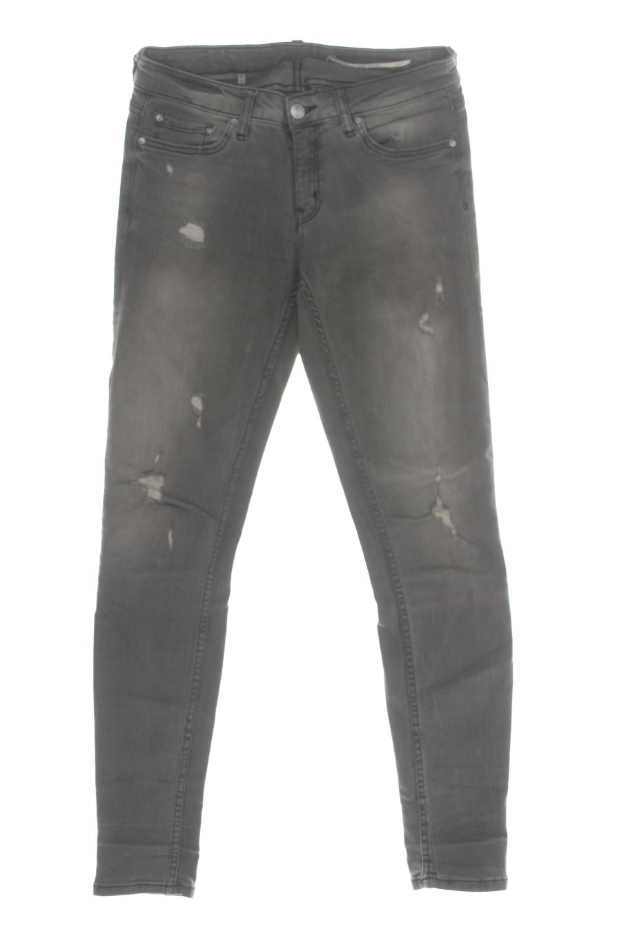 Vaquero de Zara de la talla 36, de color gris de ropa vaquera