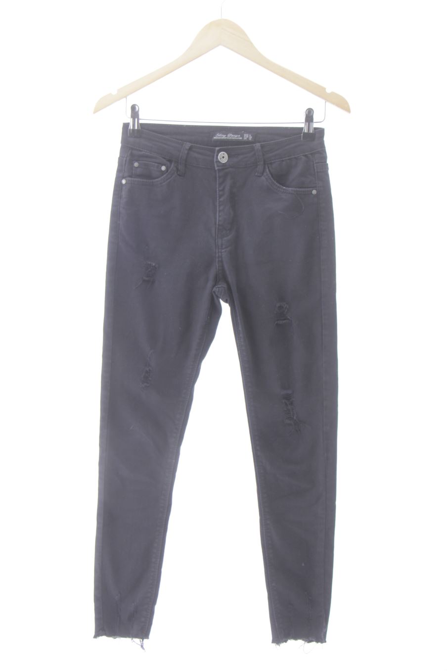Jeans shiny design de la taille M, de couleur noir de denim