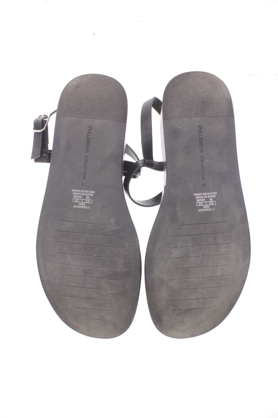 Plataformas de Pull & Bear de la talla 38, de color negro de