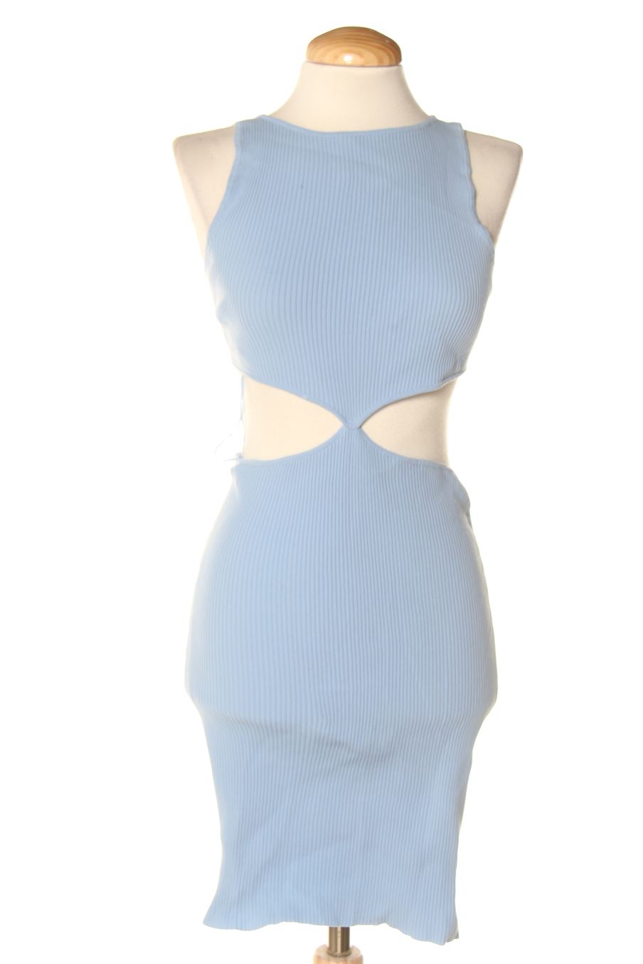 Robe casual Bershka de la taille M, de couleur bleu