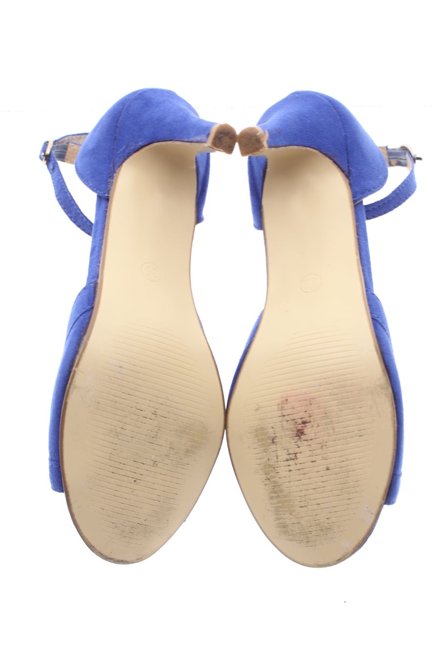 Sandalias tacon de Tino Gonzalez de la talla 35, de color azul de