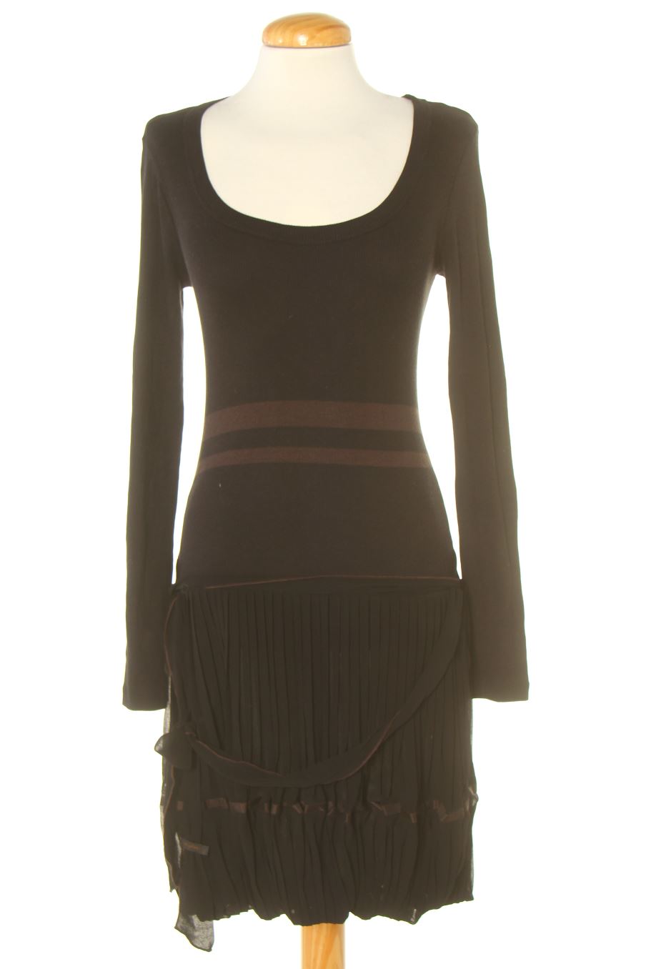 Vestito casual de cop.copine de la talla S, de color nero