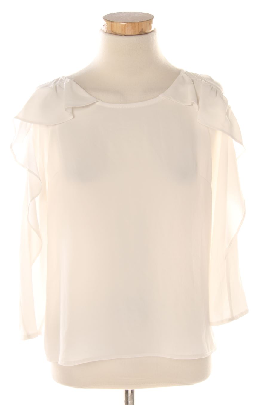 Blouse à manches longues Easy wear de la taille 38, de couleur blanc