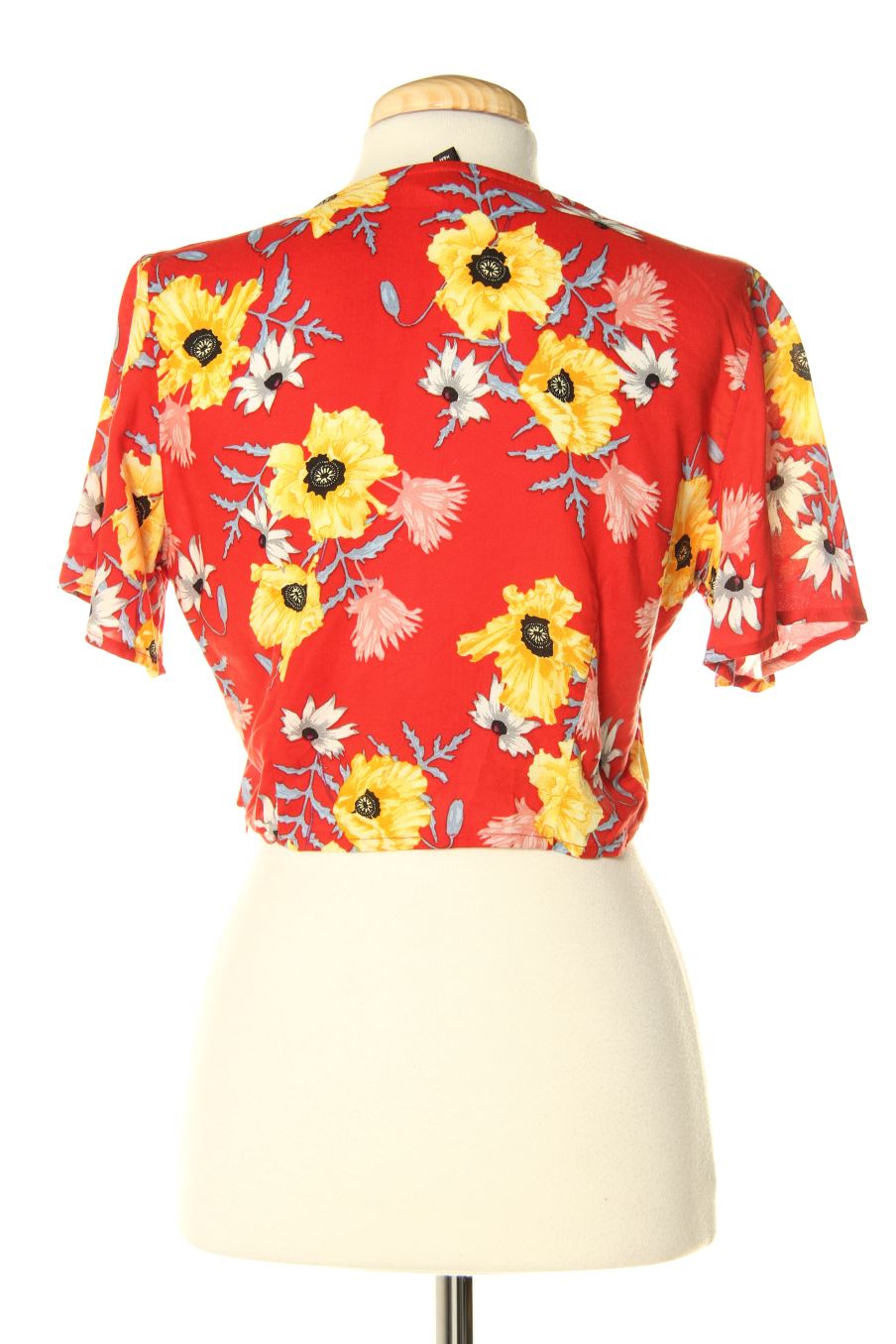Blouse à manches courtes H&M de la taille 38, de couleur fleurs