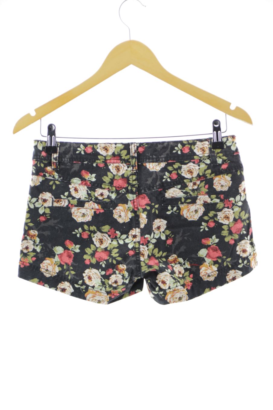 Shorts Stradivarius de la taille 32, de couleur fleurs de denim