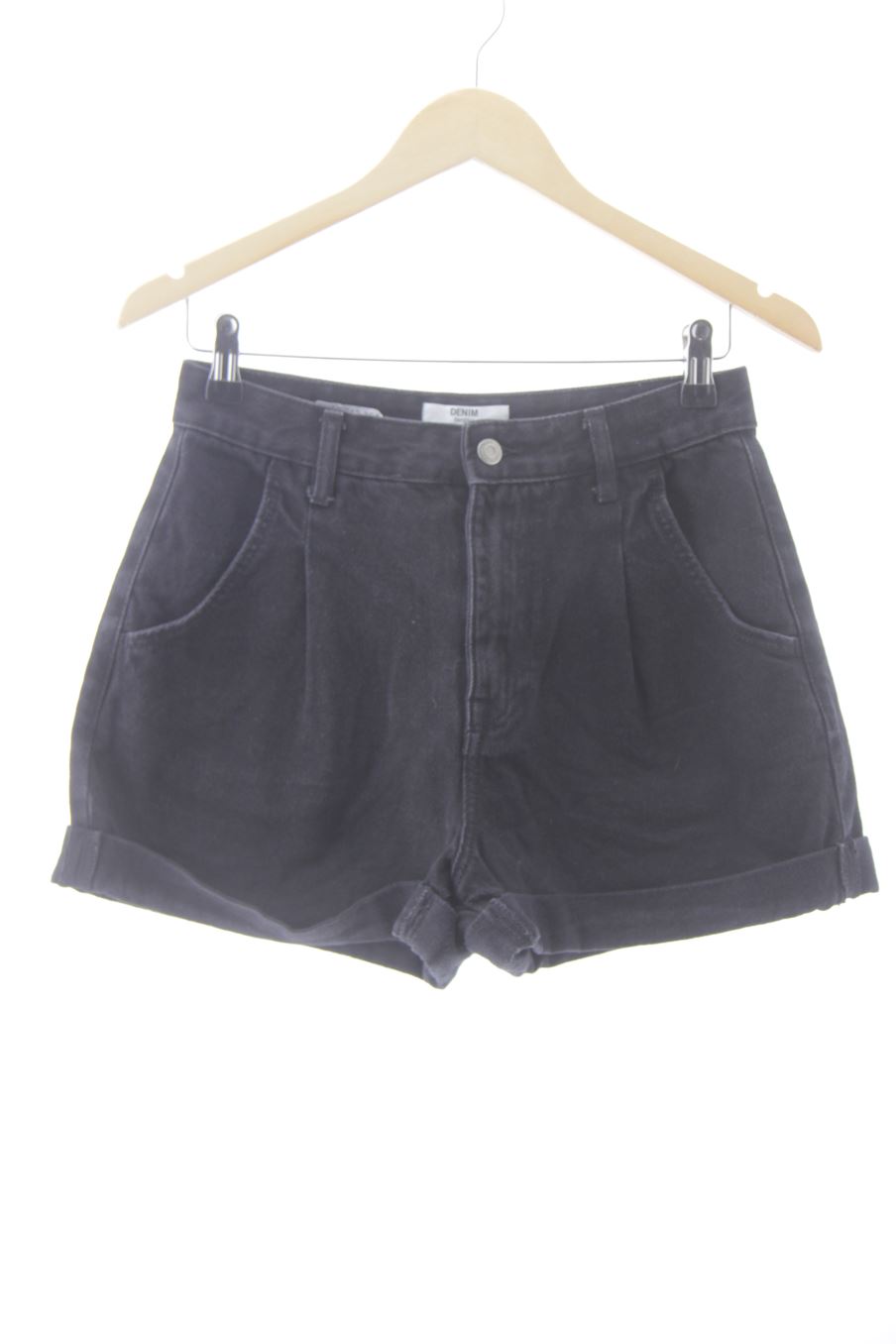 Kurze Hose von Bershka Größe 36, Farbe Schwarz, aus Jeanskleidung für