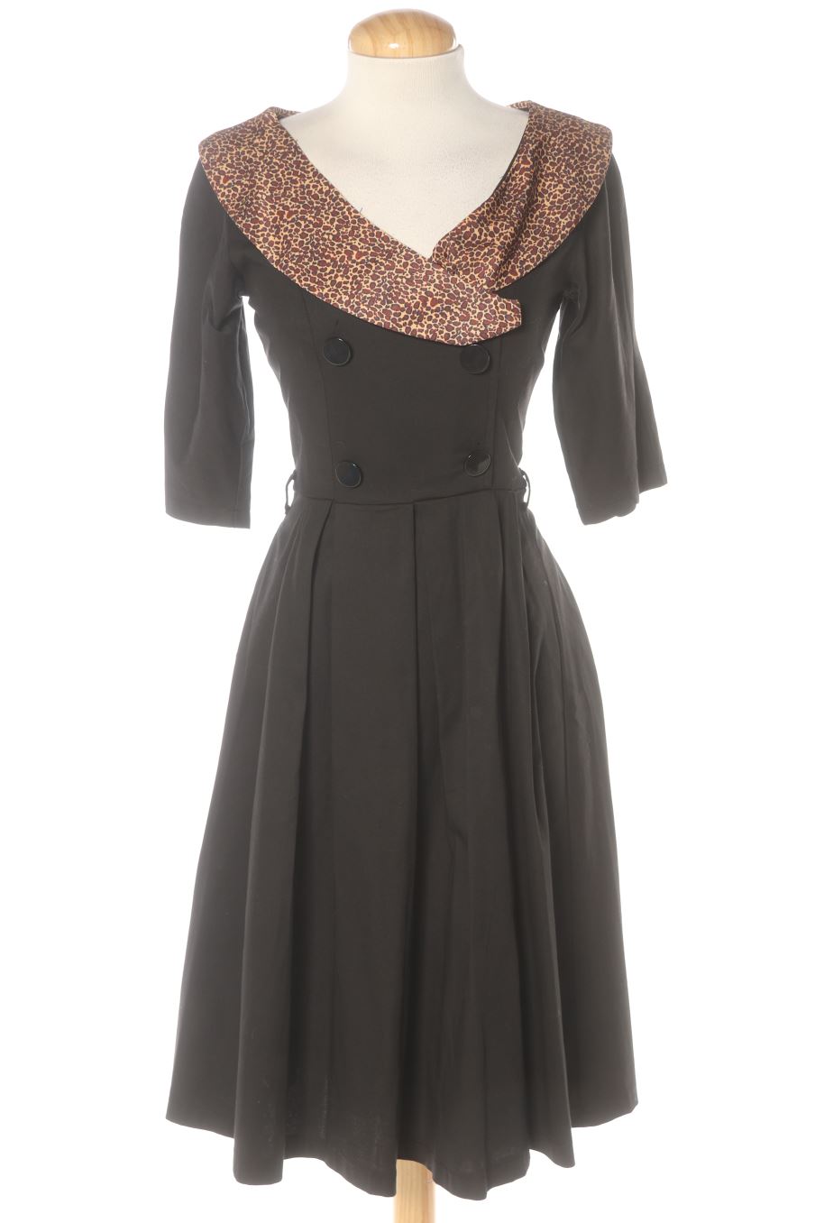 Vestito casual de Lindy Bop de la talla 36, de color nero