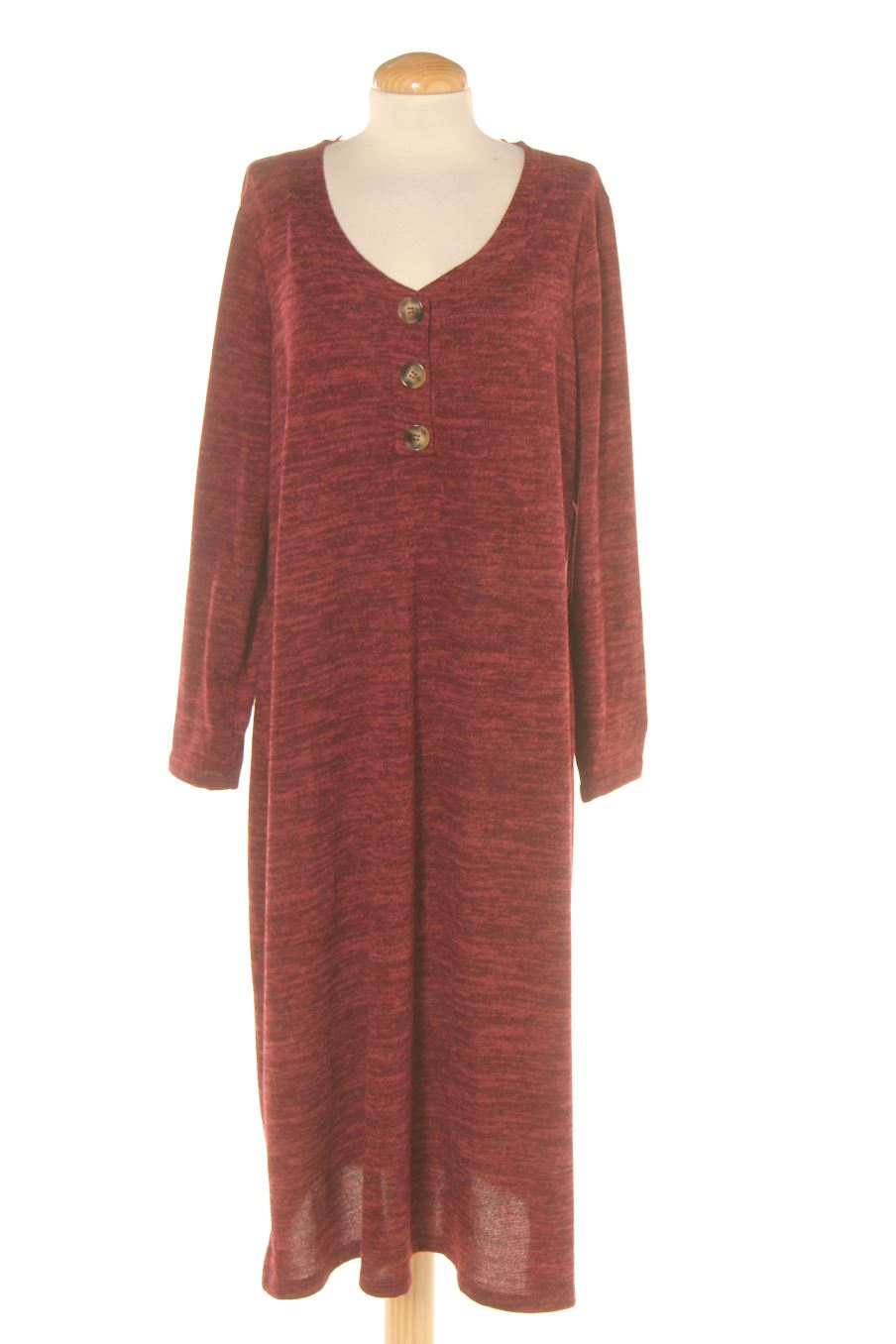 Einfaches Kleid von Encuentro Größe XL, Farbe Bordeaux, für