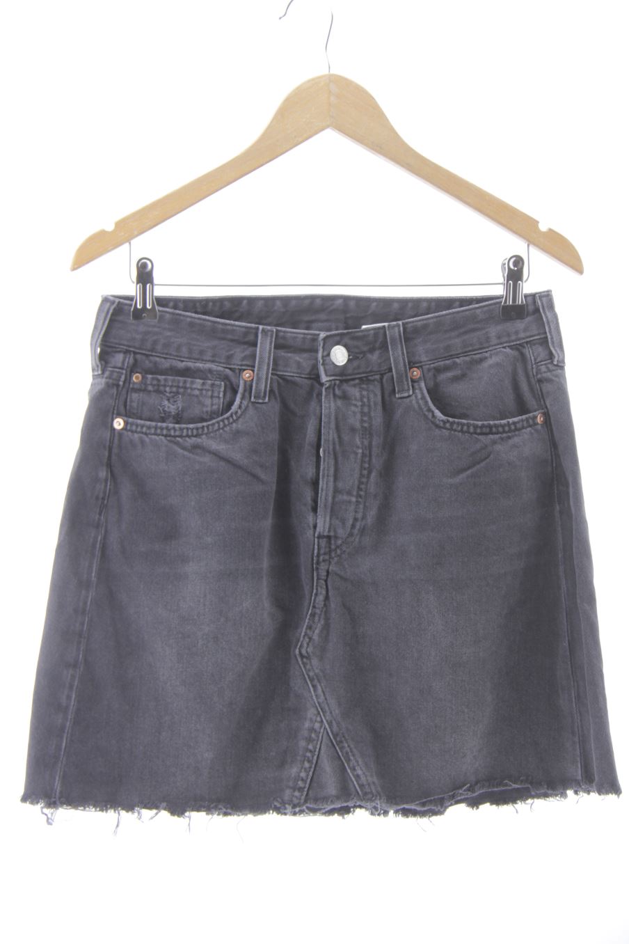 Jupe H&M de la taille 40, de couleur noir de denim