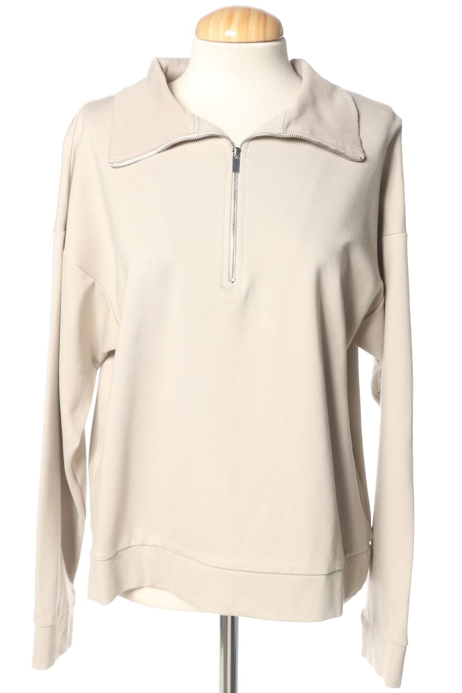 Felpa de Mango de la talla L, de color beige