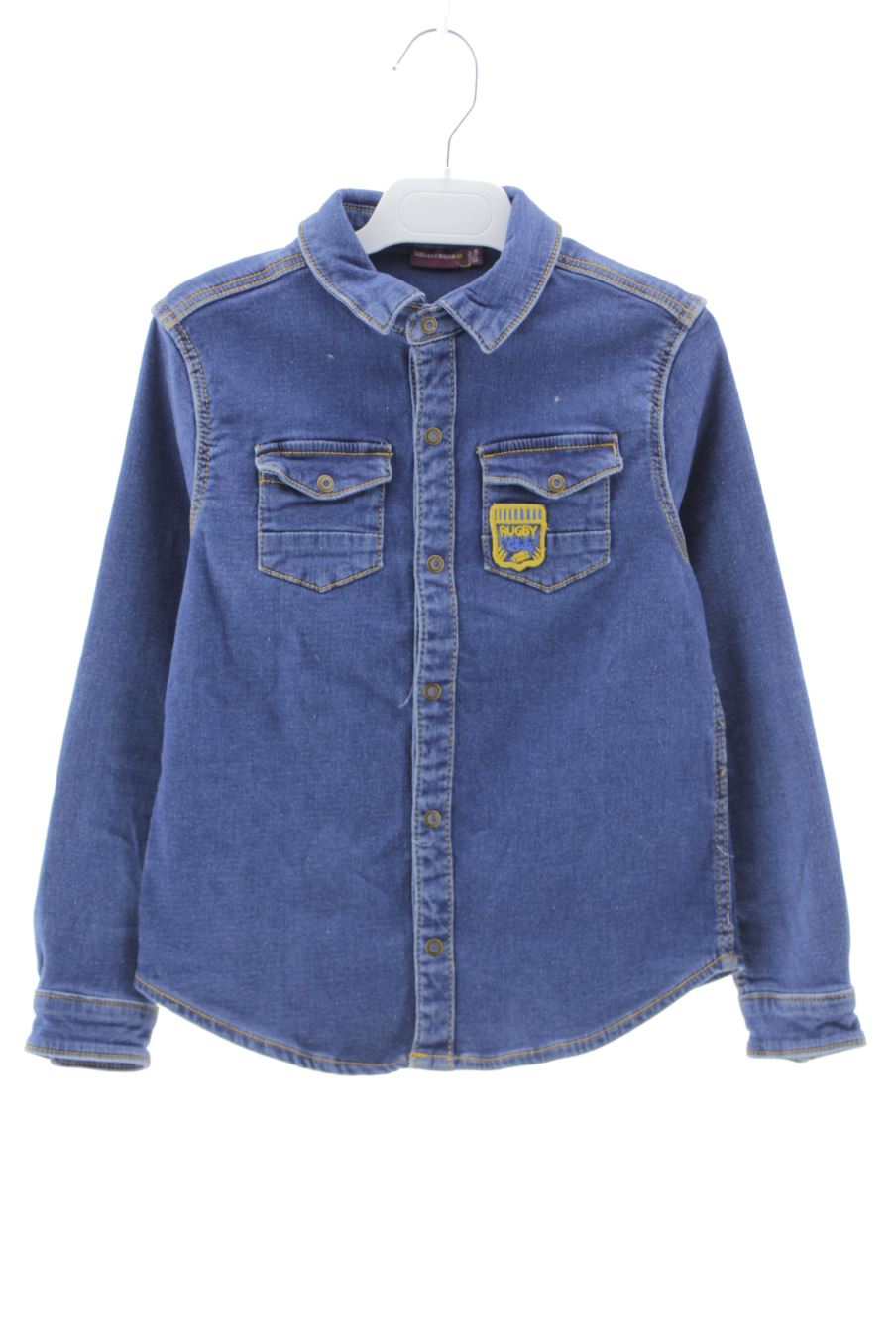 Chemise manches longues Sergent Major de la taille 7 ans de denim de seconde main