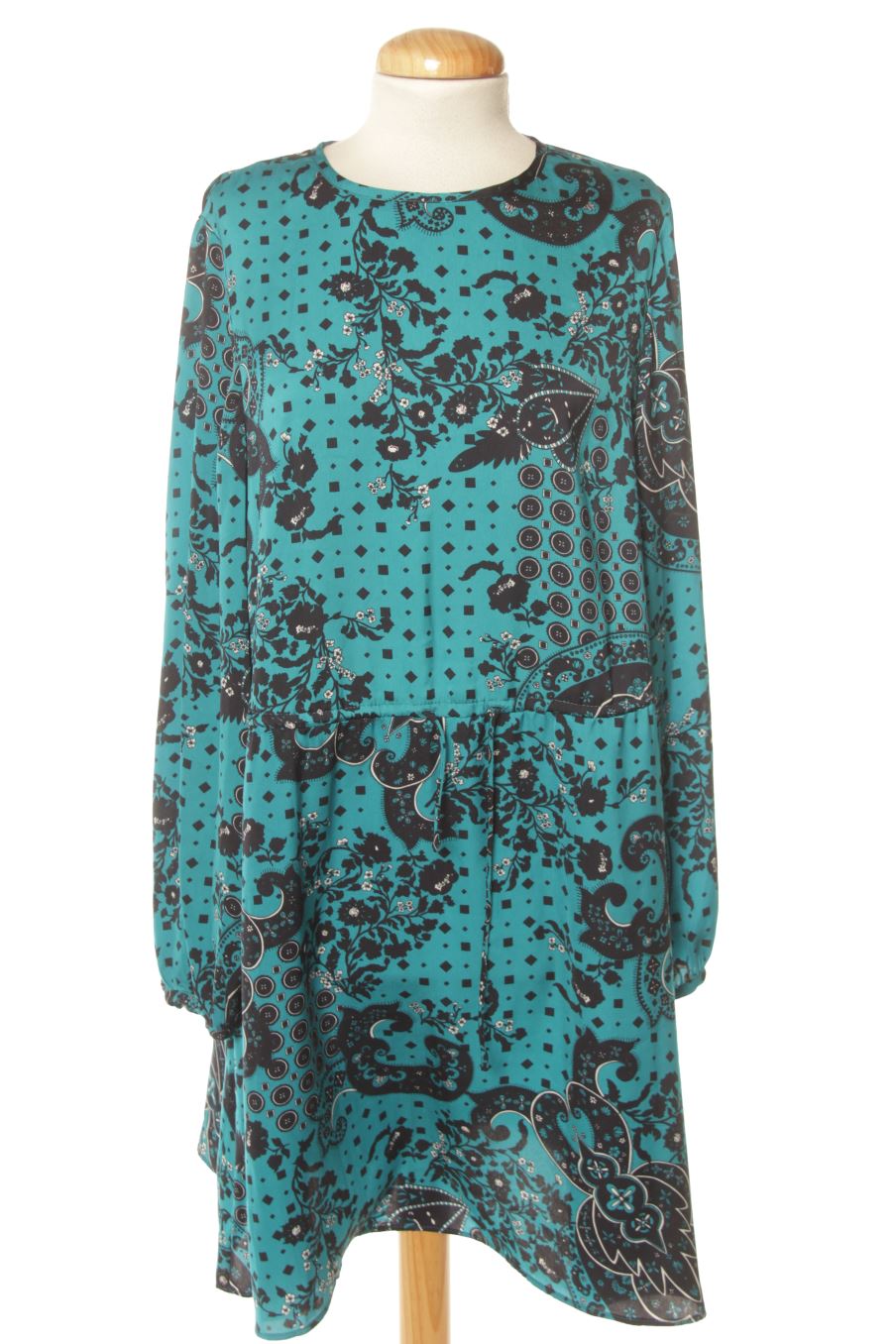 Robe casual Mango de la taille XXS, de couleur bleu