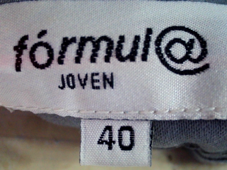 Jeans Fórmula Joven de la taille 40, de couleur gris de denim