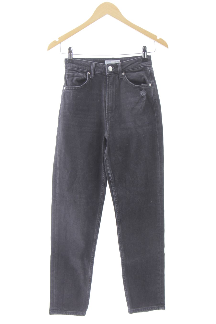 Jeans Bershka de la taille 34, de couleur noir de denim