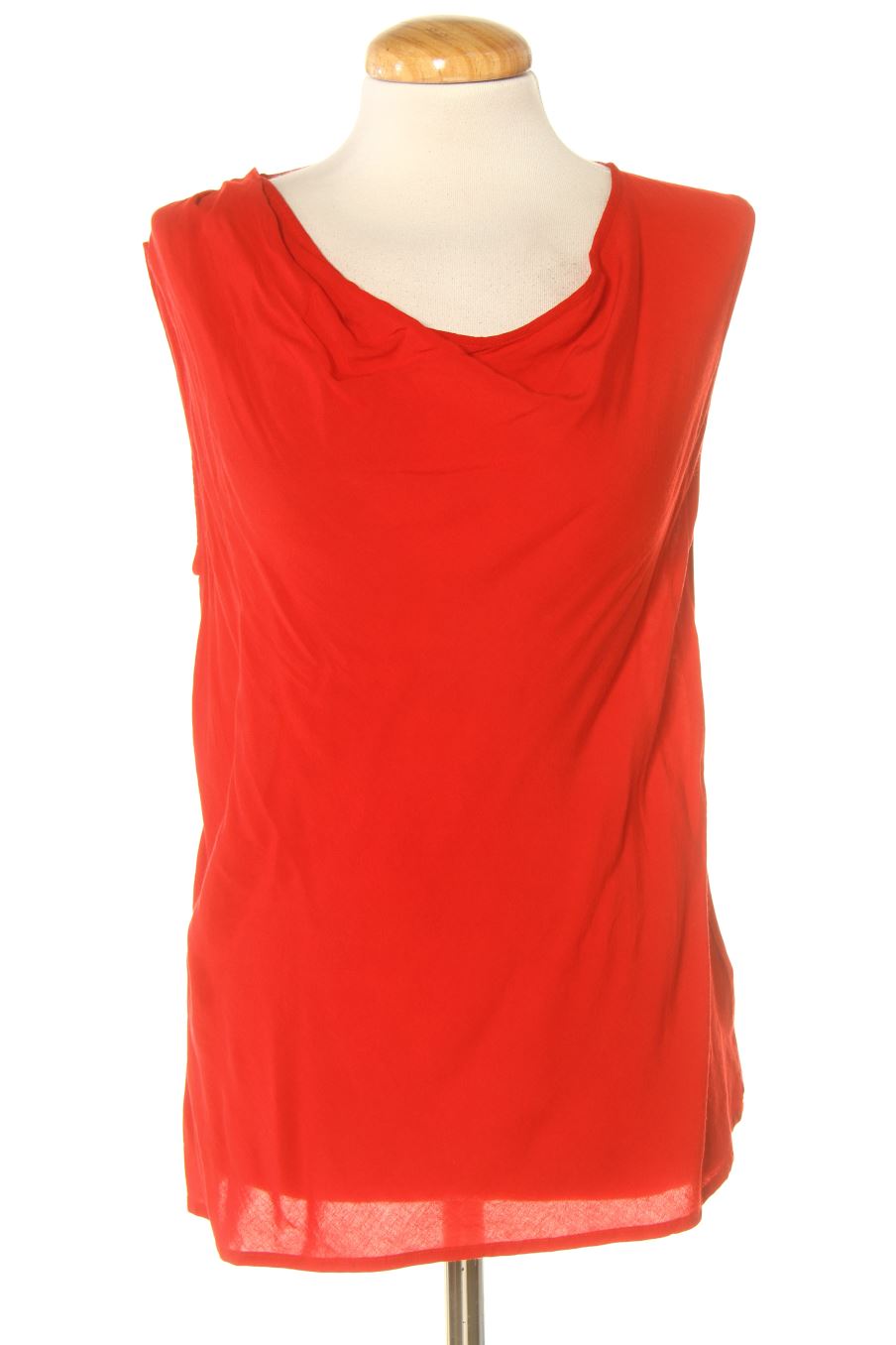 Kurzärmelige Bluse von Zara Größe XS, Farbe Rot, für