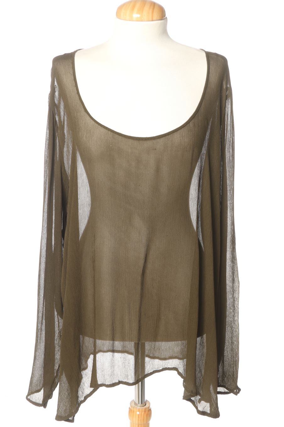 Blusa de manga larga de PERCENTIL de la talla XL, de color verde