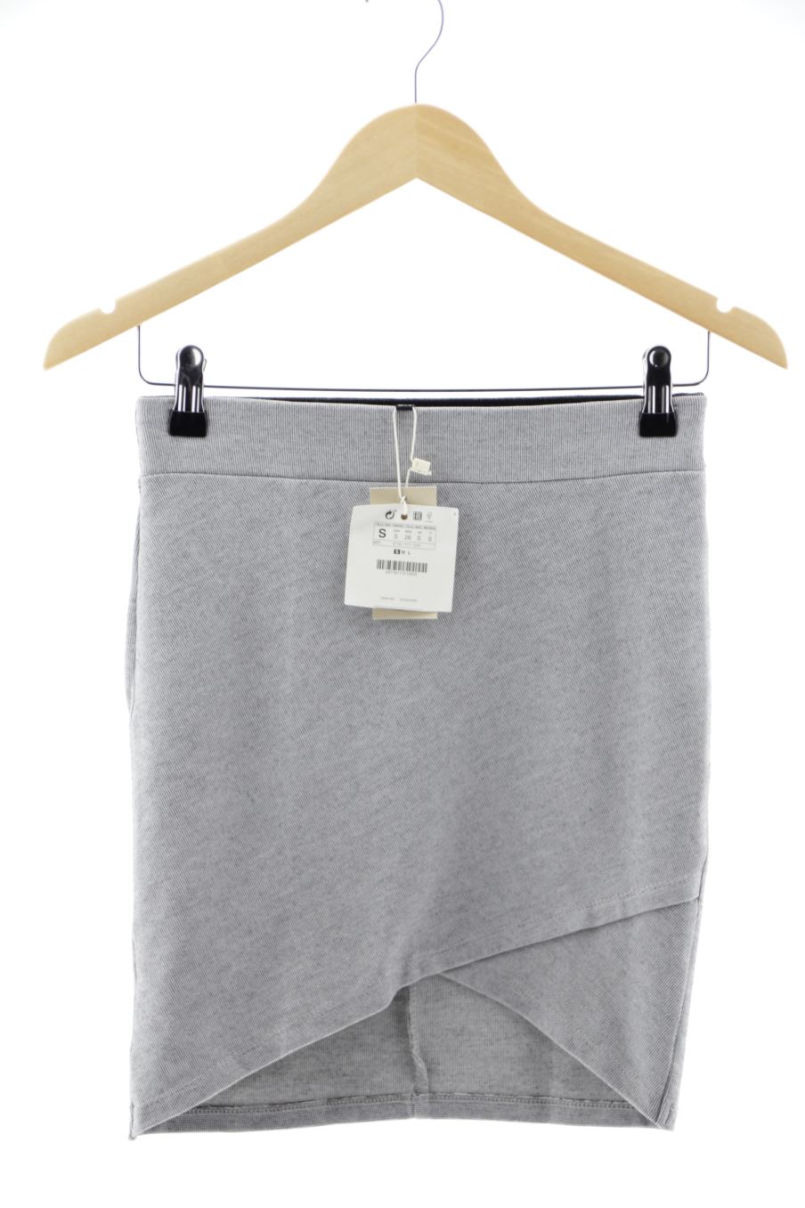 Aufwändiger Rock von Stradivarius Größe S, Farbe Grau, für