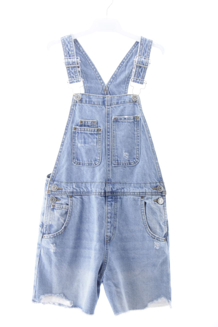 Pantalón de peto de Zara de la talla 10 años de denim de segunda mano