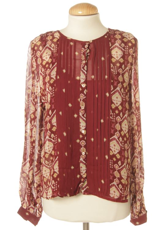 Blusa a maniche lunghe