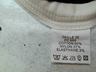 Pantalón Casual de ABSOLU de la talla 36, de color blanco
