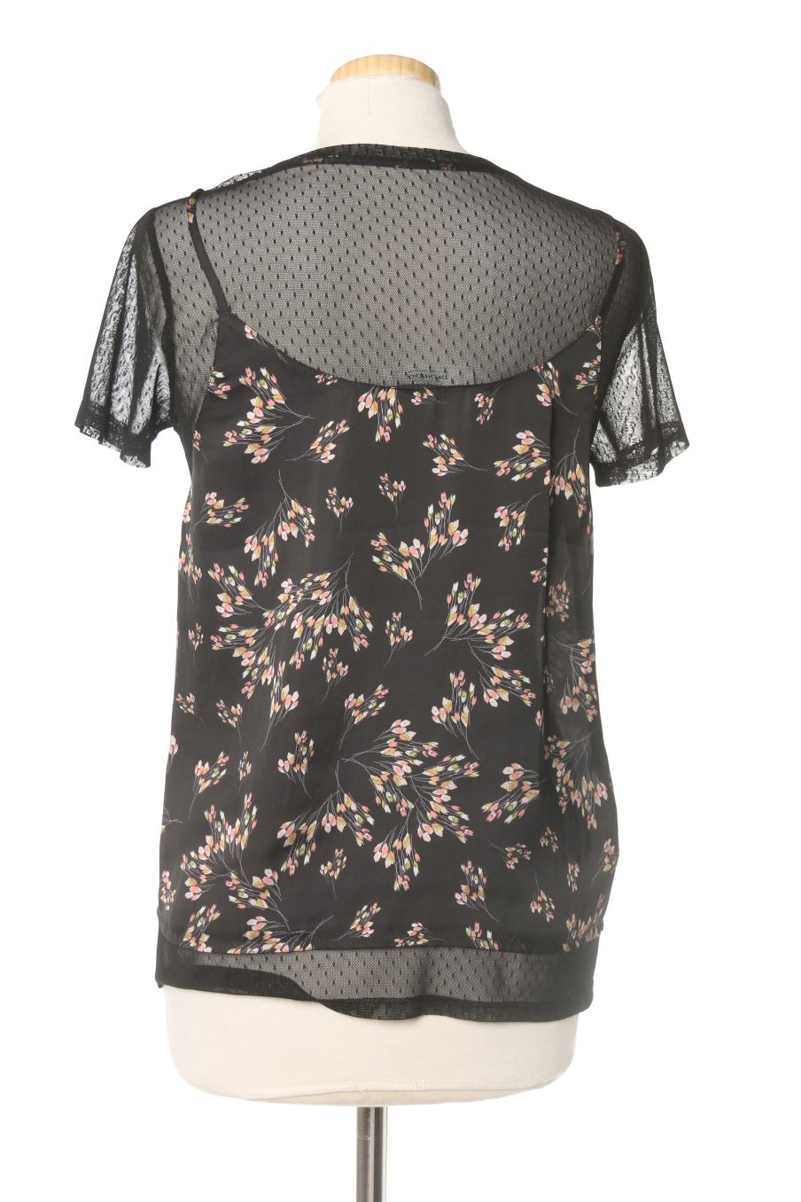 Blouse à manches courtes Promod de la taille M, de couleur fleurs