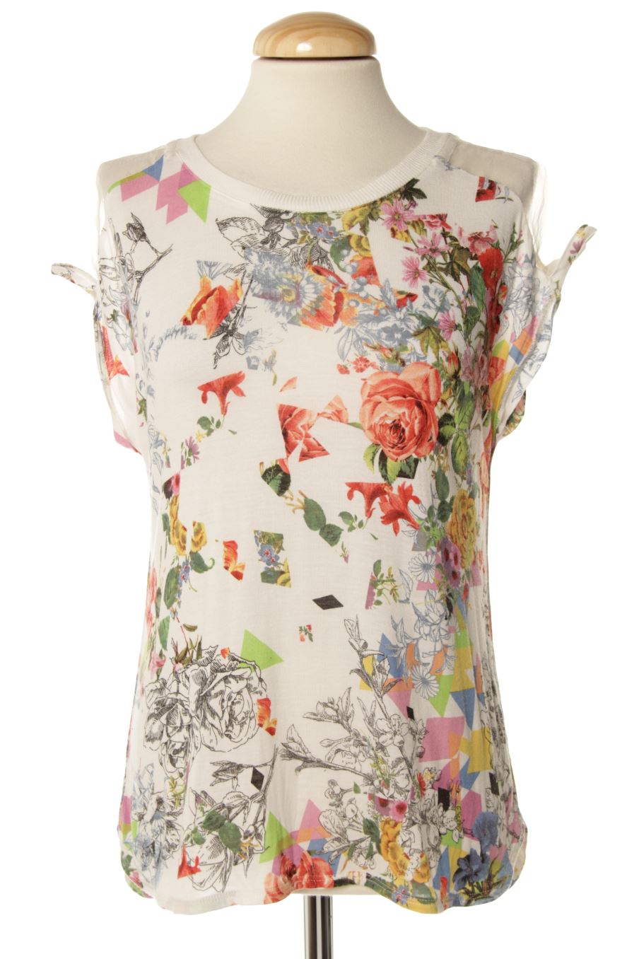 Camiseta de Stradivarius de la talla M, de color flores