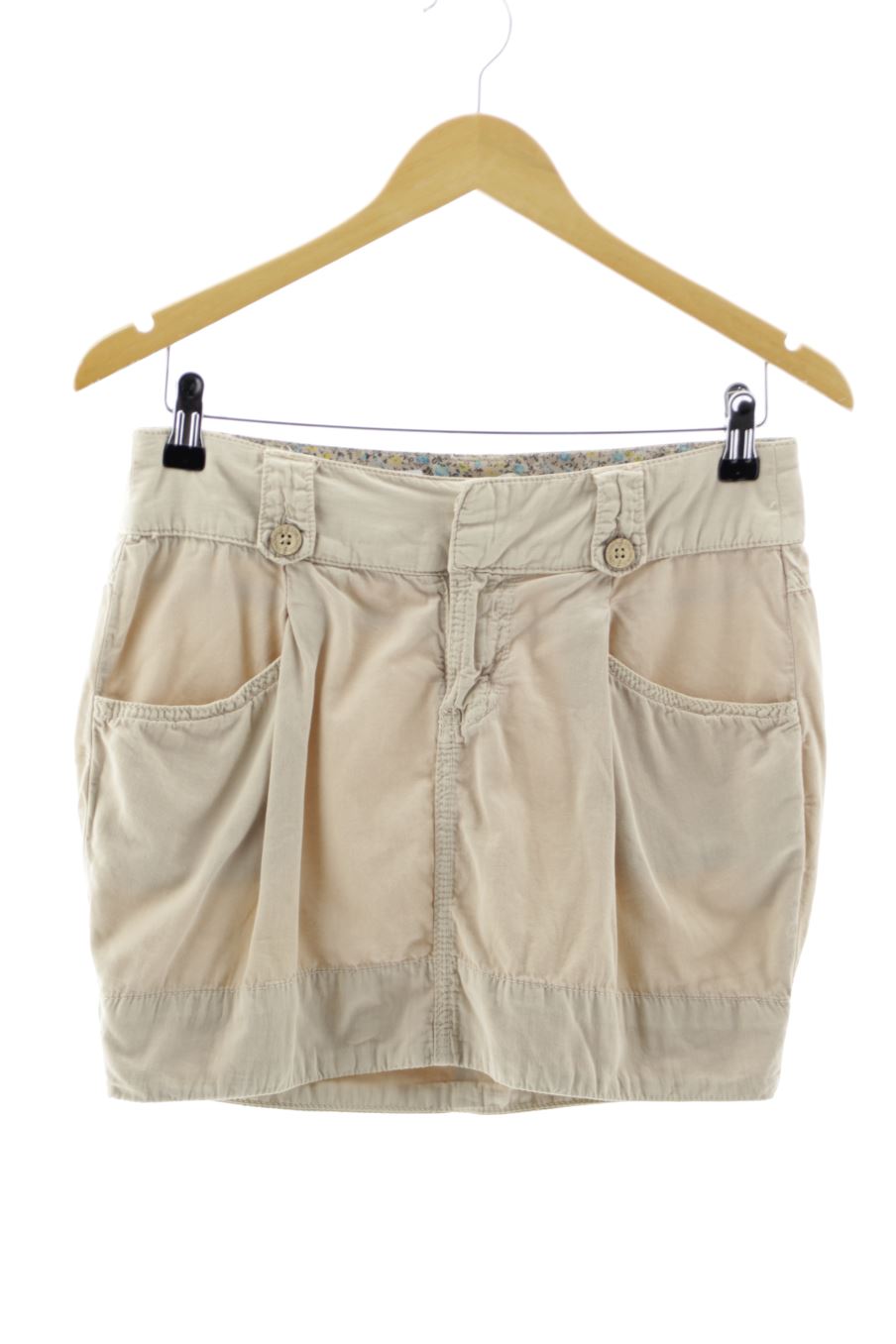 Jupe Stradivarius de la taille 36, de couleur beige
