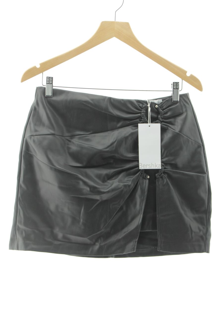 Falda de Bershka de la talla L, de color negro de sintético