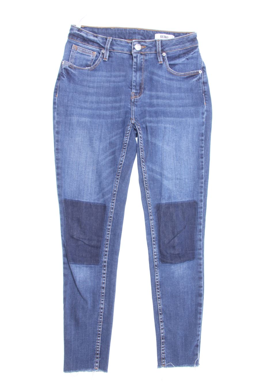 Jeans Reiko de la taille 36, de couleur bleu marine de denim