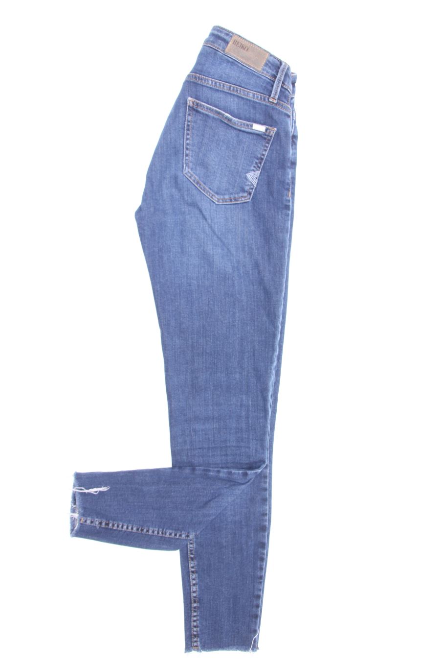 Jeans Reiko de la taille 36, de couleur bleu marine de denim