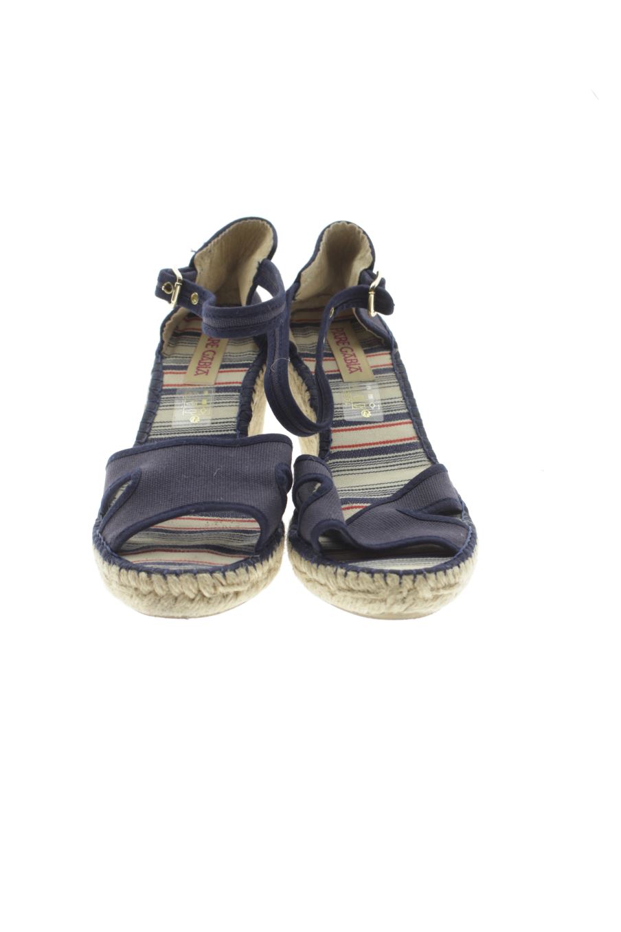 Sandalias tacon de PARE GABIA de la talla 38, de color azul marino de