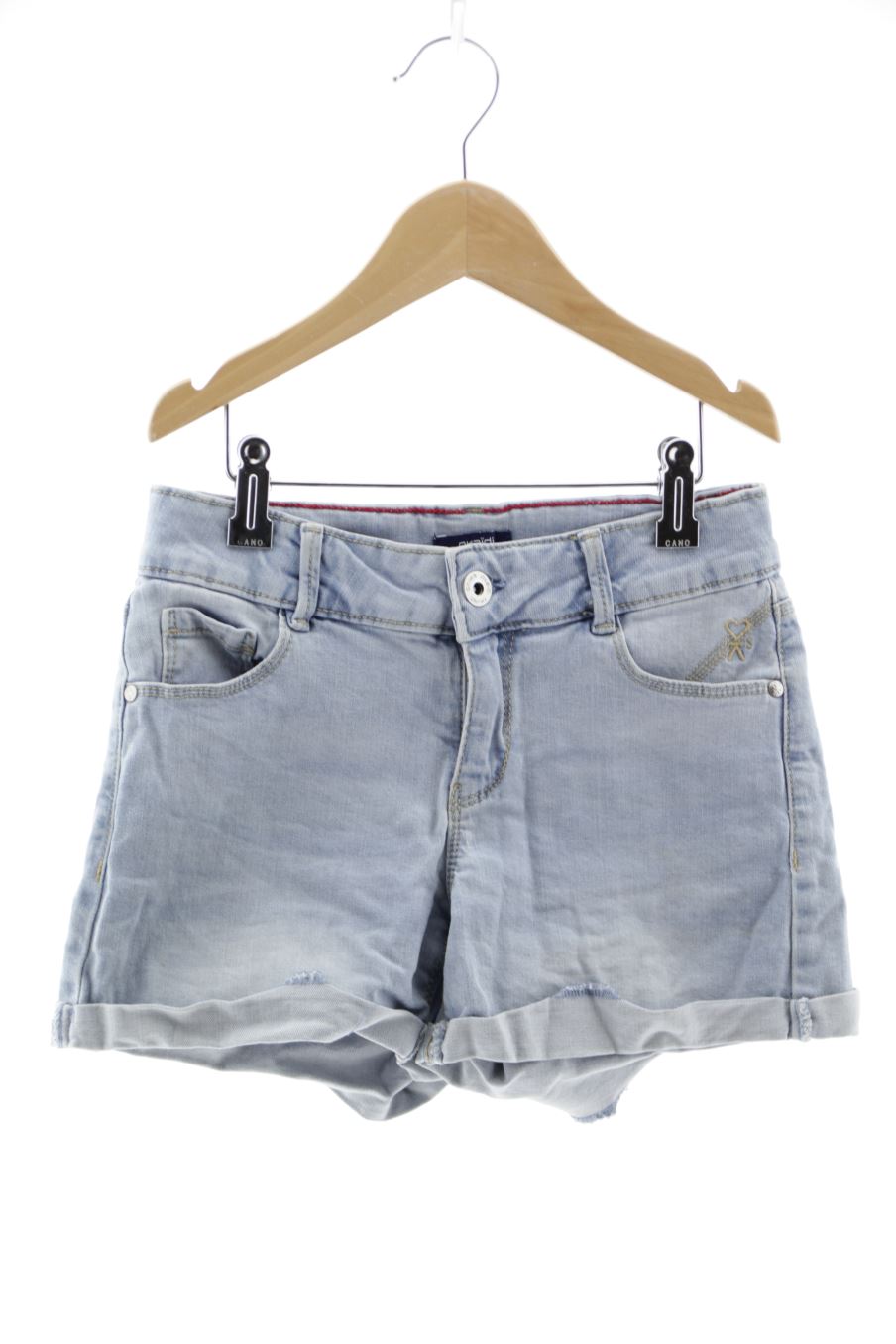 Short en jean Okaidi de la taille 10 ans de denim de seconde main
