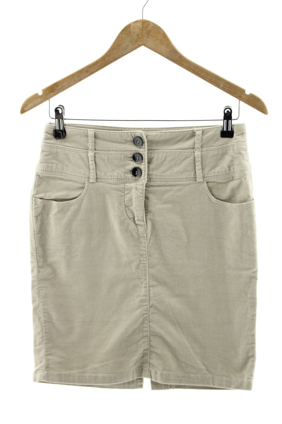 Gonna de Benetton de la talla 36, de color beige
