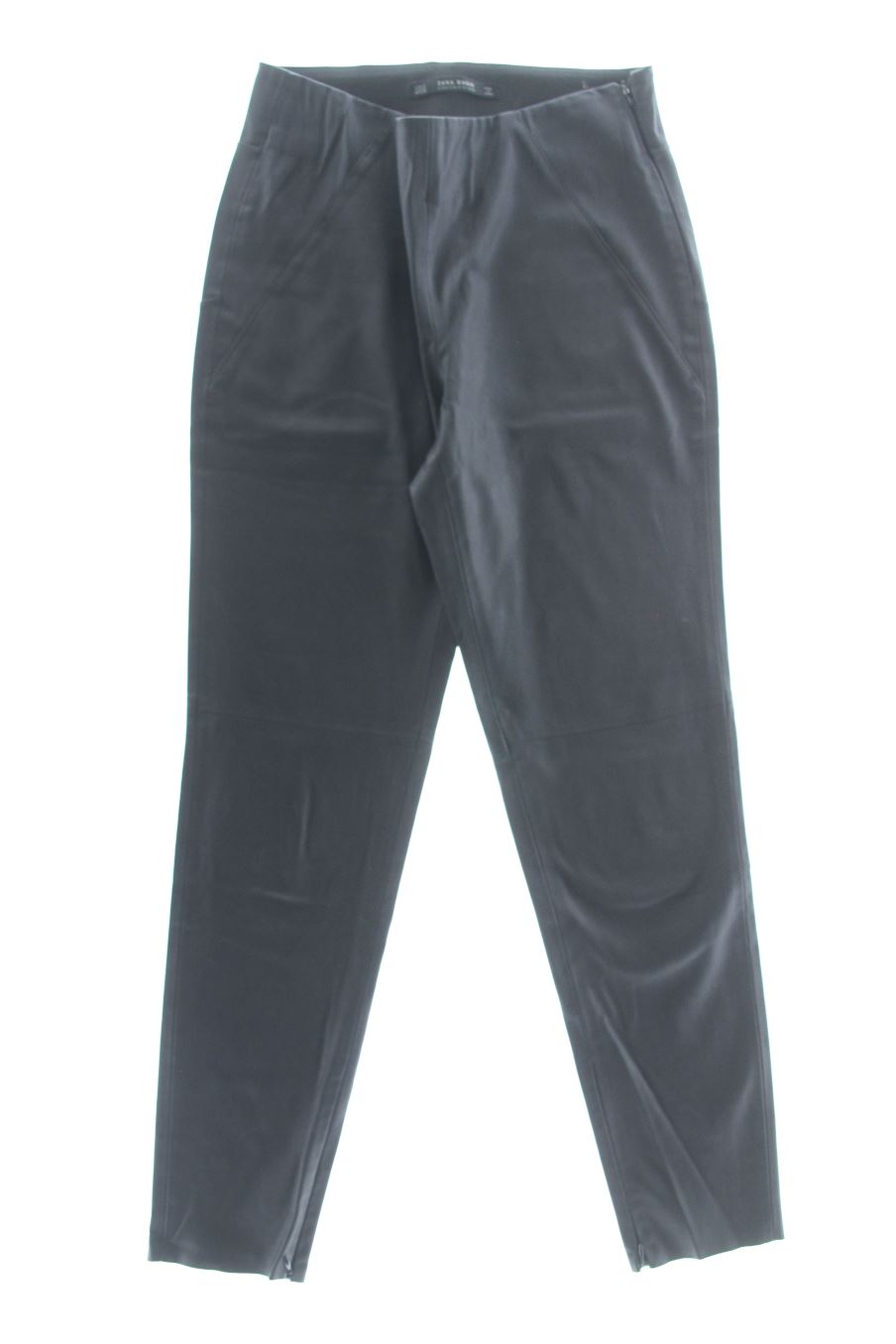 Pantalones de Zara de la talla S, de color negro de sintético
