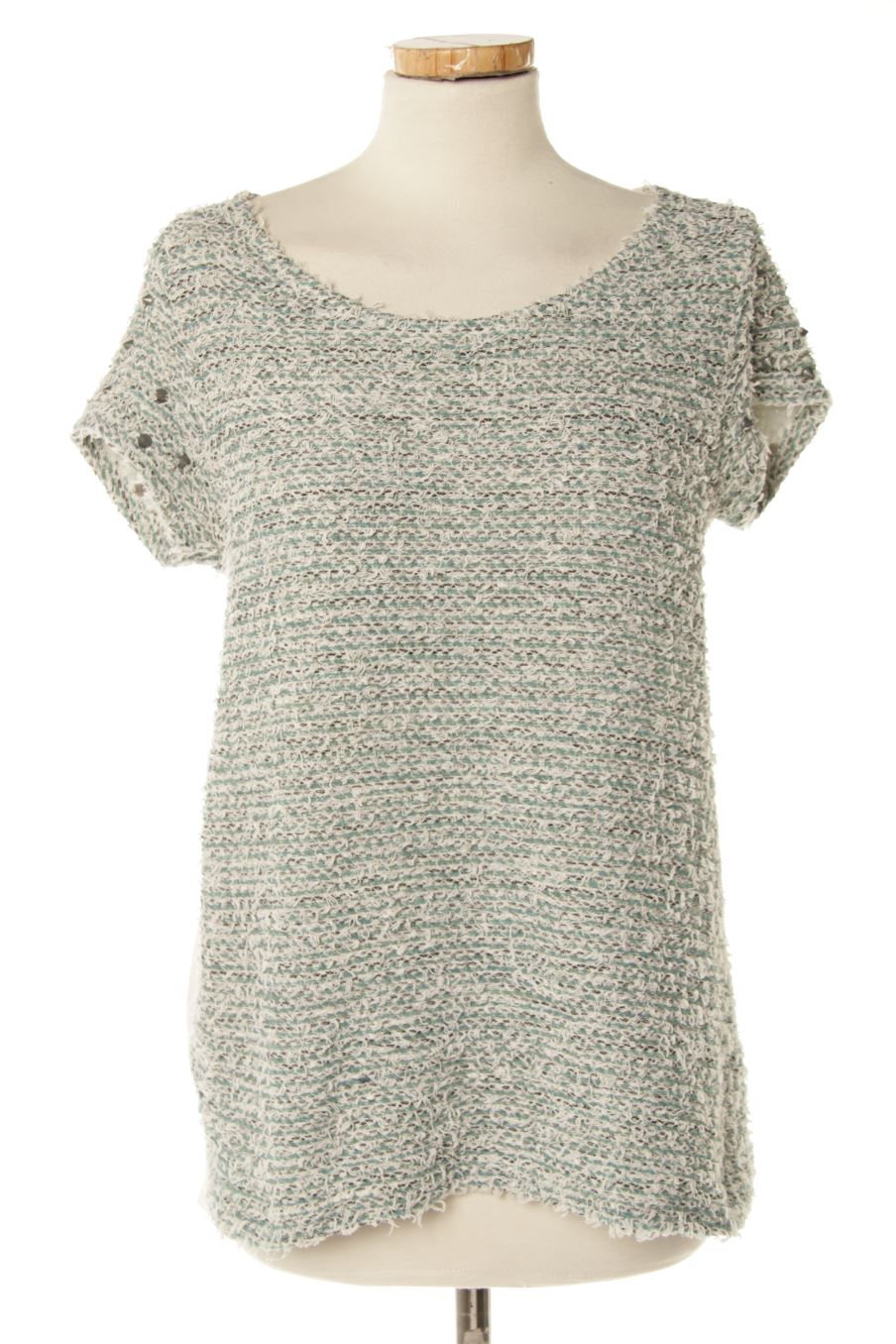 Blouse à manches courtes Pull & Bear de la taille M, de couleur vert