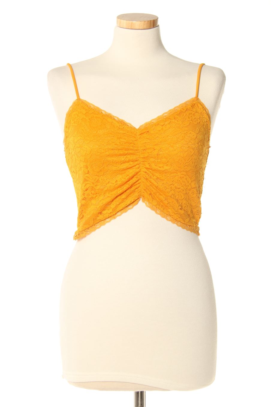 Top FB sister de la taille S, de couleur orange