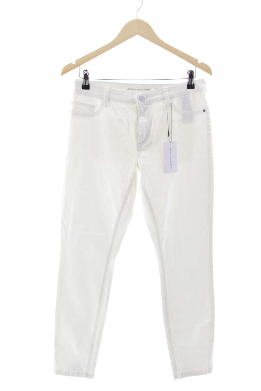 Jeans von Jacqueline De Yong Größe L, Farbe Weiss, aus Jeanskleidung für