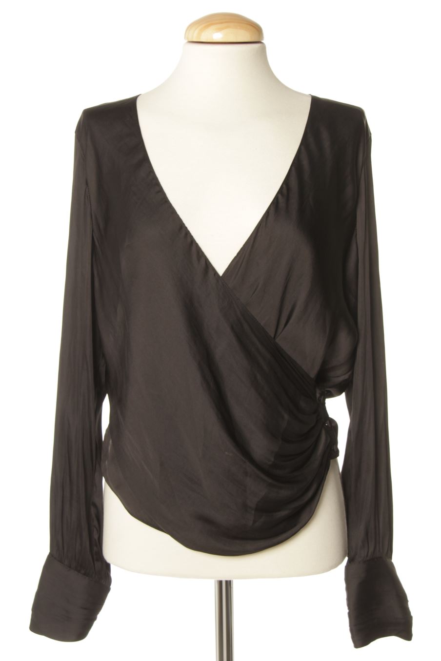 Blouse à manches longues H&M de la taille 40, de couleur noir