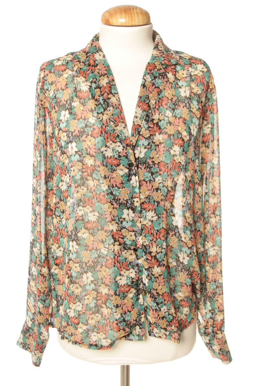 Chemise ruedesabbesses de la taille M, de couleur fleurs