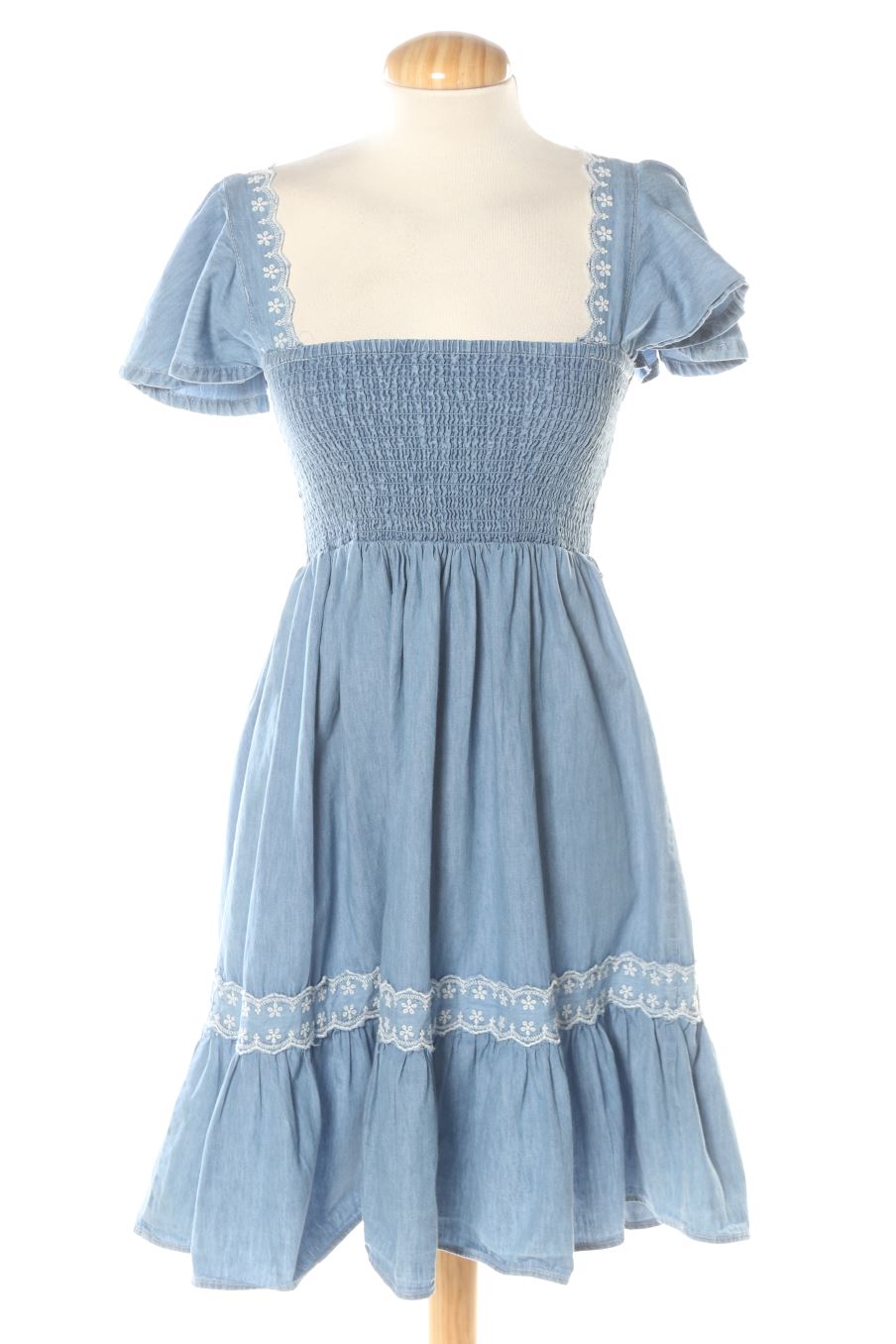 Robe casual Pepe Jeans de la taille S, de couleur bleu