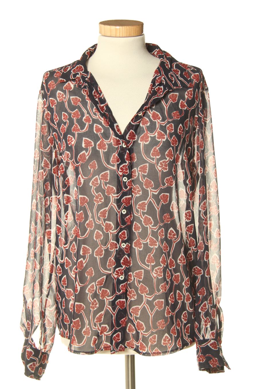 Chemise Ikks de la taille 36, de couleur bleu marine