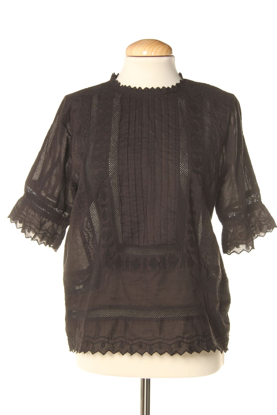 Blusa de manga corta de Scalpers de la talla M, de color negro