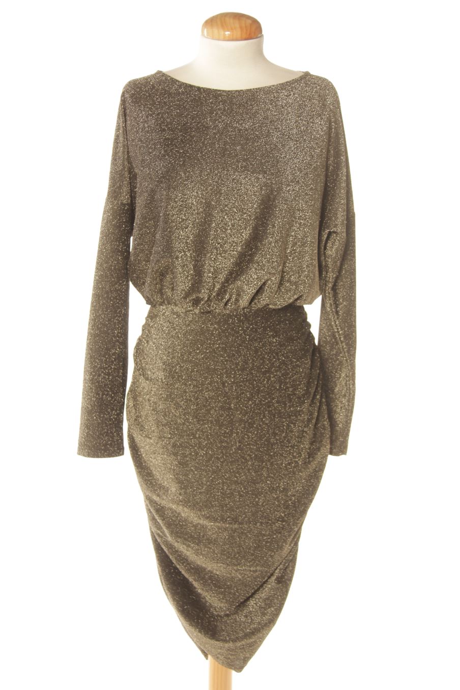 Vestido elegante de River island de la talla M, de color dorado