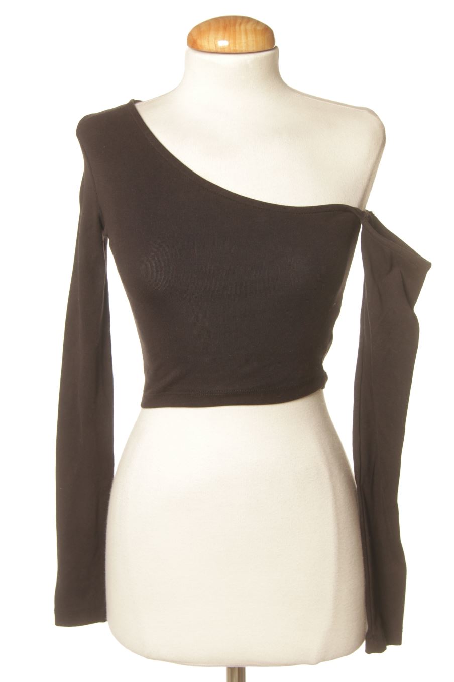 Top de Stradivarius de la talla XS, de color negro