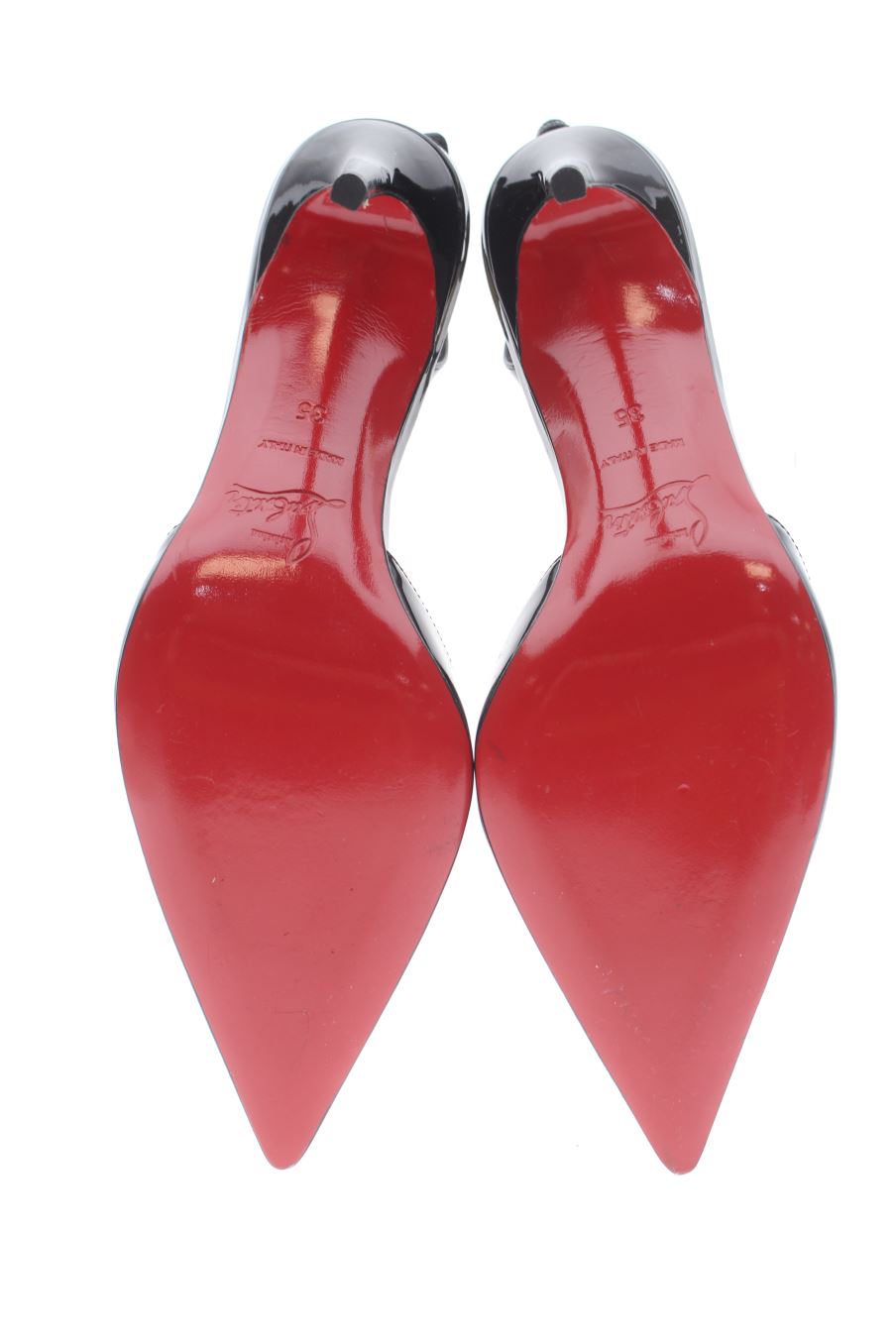Sandalias tacon de Christian Louboutin de la talla 35, de color negro de