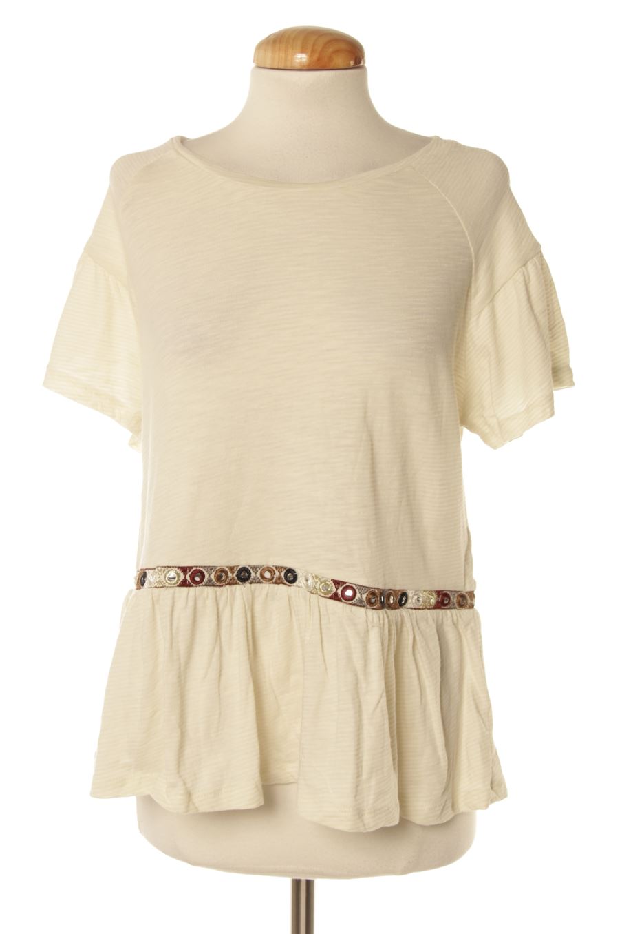 T-shirt Camaieu de la taille L, de couleur beige