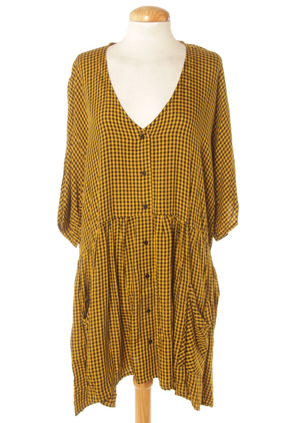 Robe casual Zara de la taille S, de couleur carreaux